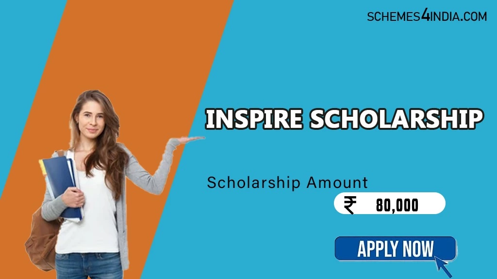 INSPIRE Scholarship 2024- ₹80,000 per year, Application Form, Apply now