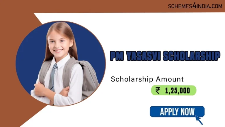 PM YASASVI Scholarship 2024-Class 9 and Class 11, INR 1,25,000 annually, Apply Now